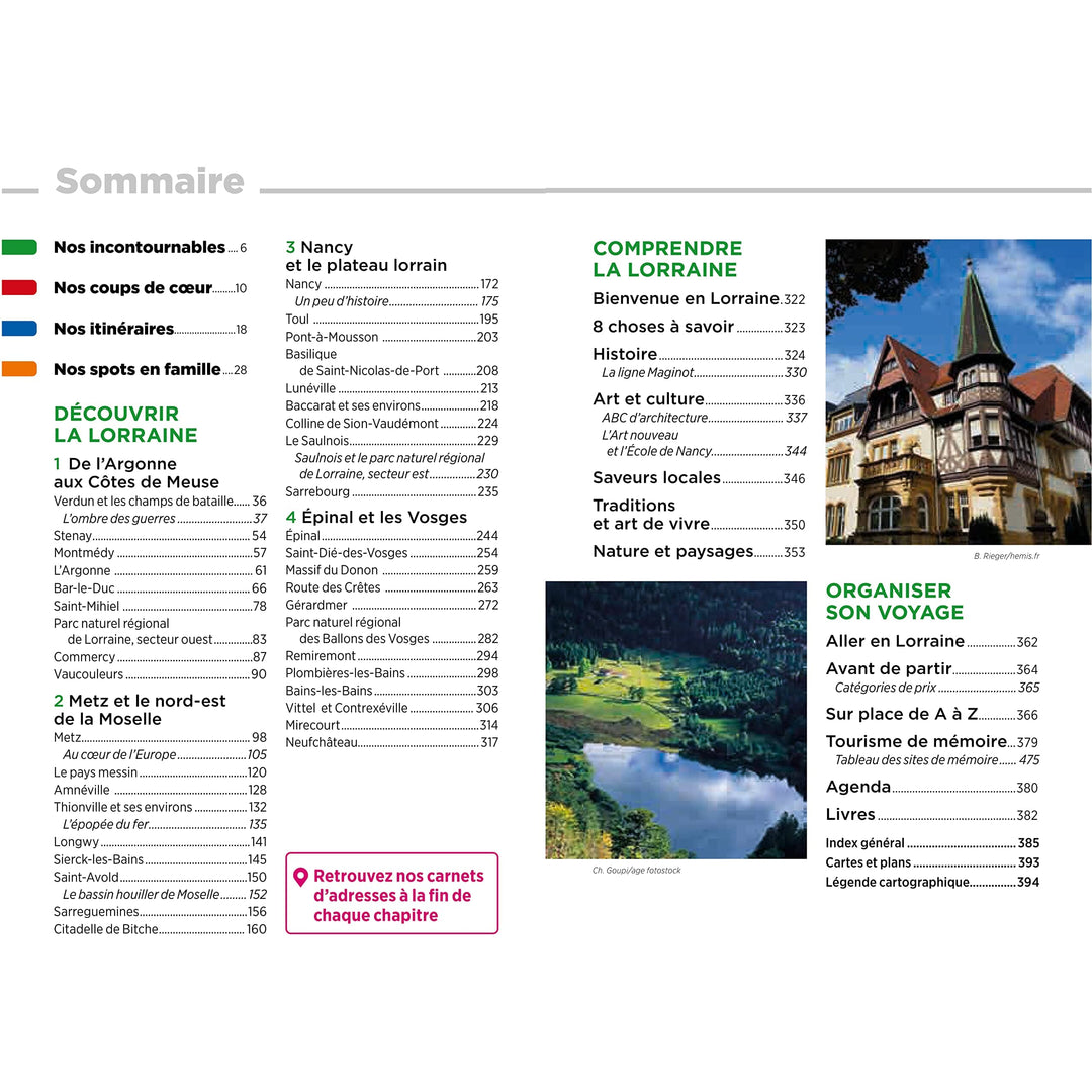Guide Vert - Lorraine : Metz, Nancy, Verdun, massif des Vosges - Édition 2023 | Michelin guide de voyage Michelin 