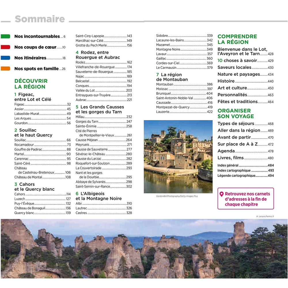 Guide Vert - Lot, Aveyron, Vallée du Tarn - Édition 2023 | Michelin guide de voyage Michelin 
