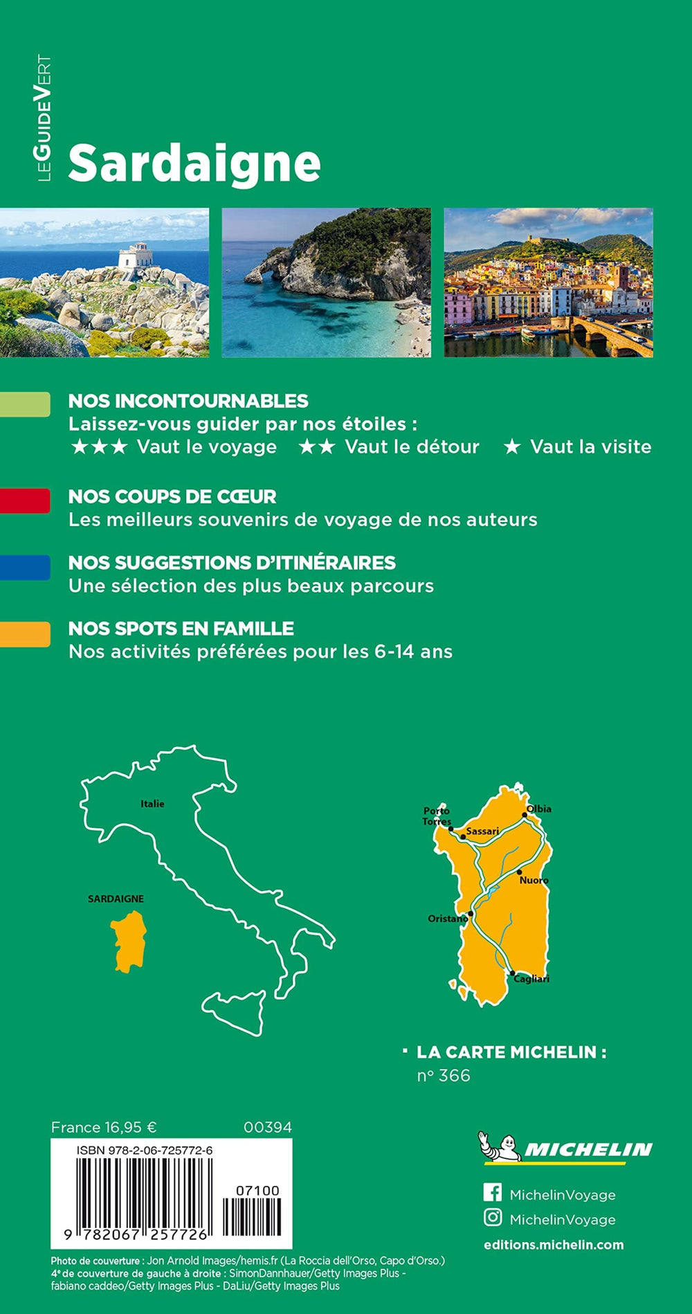 Guide Vert - Sardaigne - Édition 2023 | Michelin guide de voyage Michelin 