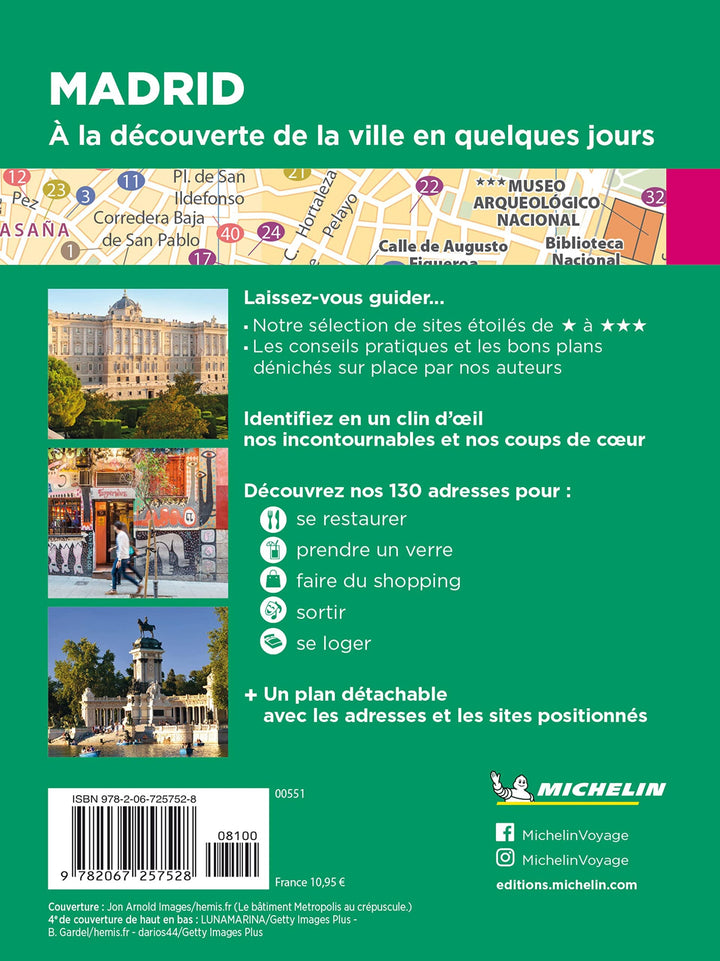 Guide Vert Week & Go - Madrid - Édition 2023 | Michelin guide petit format Michelin 