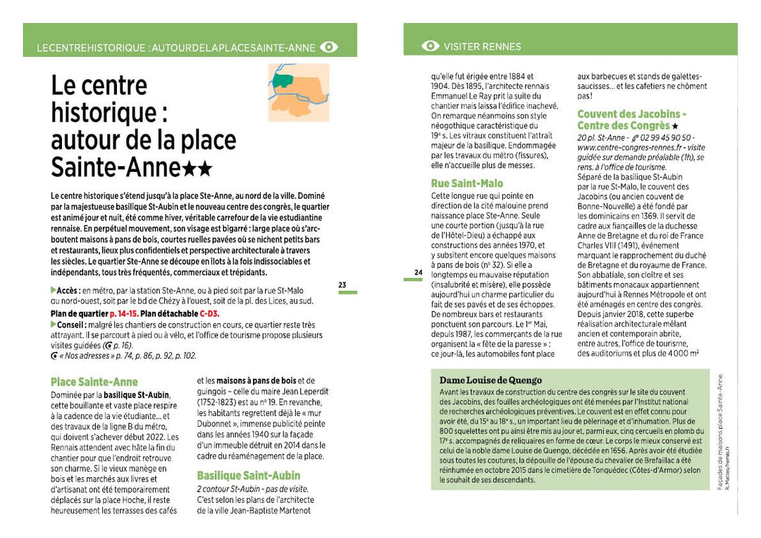 Guide Vert Week & GO - Rennes - Édition 2022 | Michelin guide de voyage Michelin 
