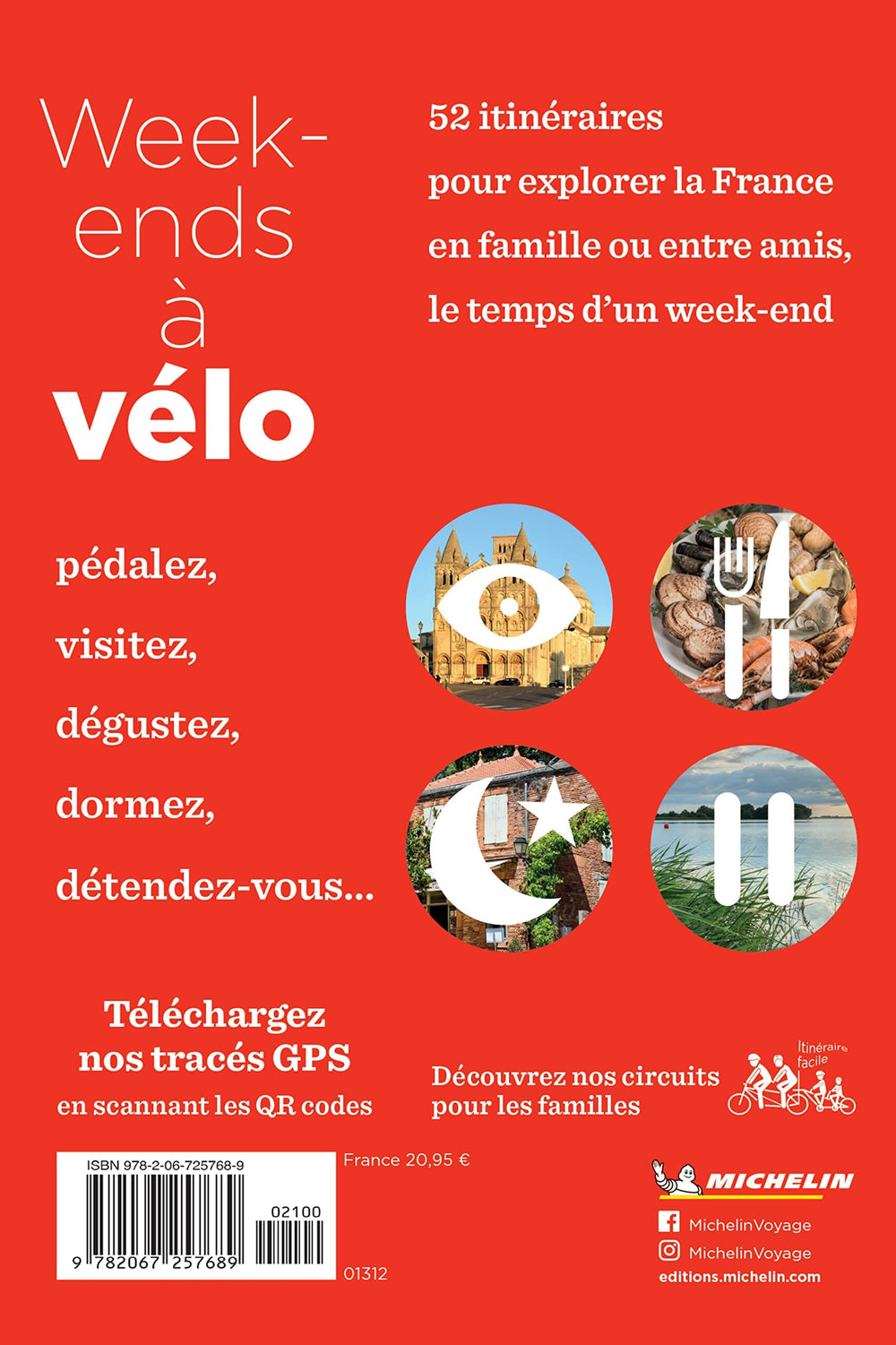 Guide - Week-ends à vélo : 52 itinéraires en France - Édition 2023 | Michelin guide de voyage Michelin 