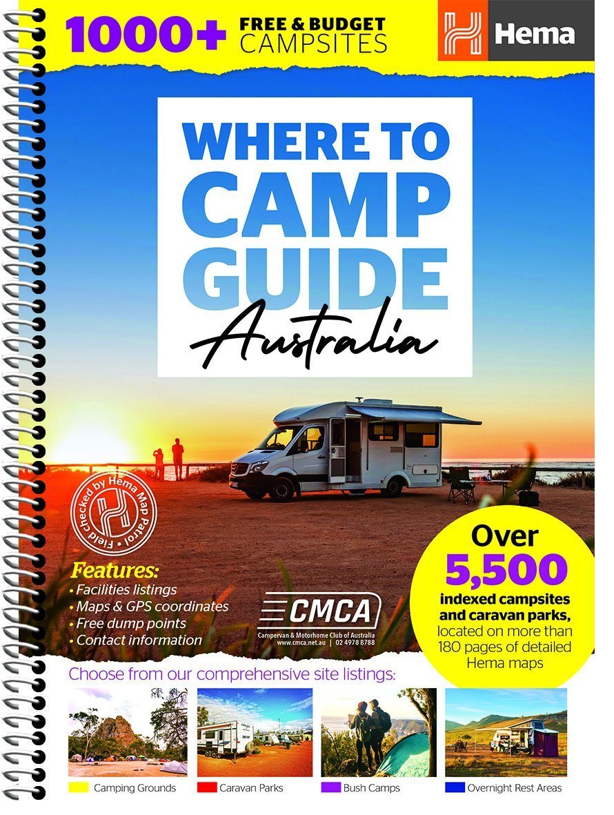 Guide - Where to Camp Guide : Australia | Hema Maps atlas Hema Maps 