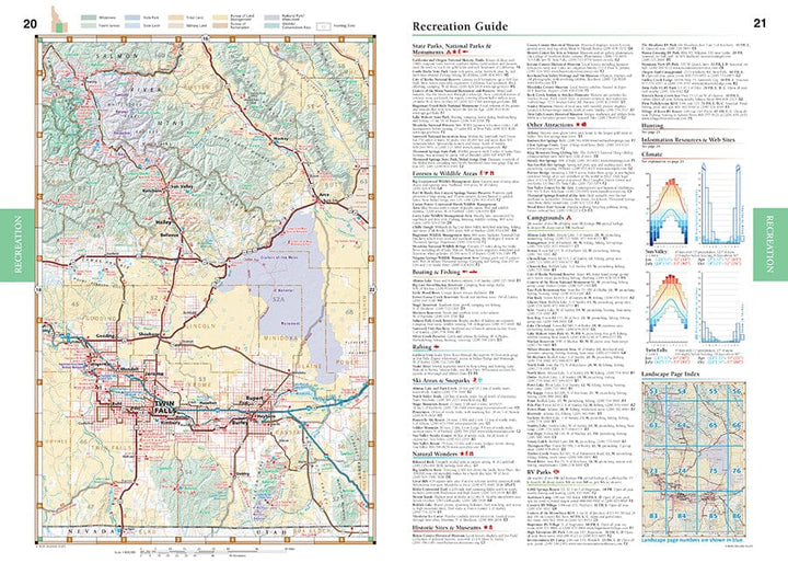 Idaho Road and Recreation Atlas | Benchmark Maps atlas Benchmark Maps 