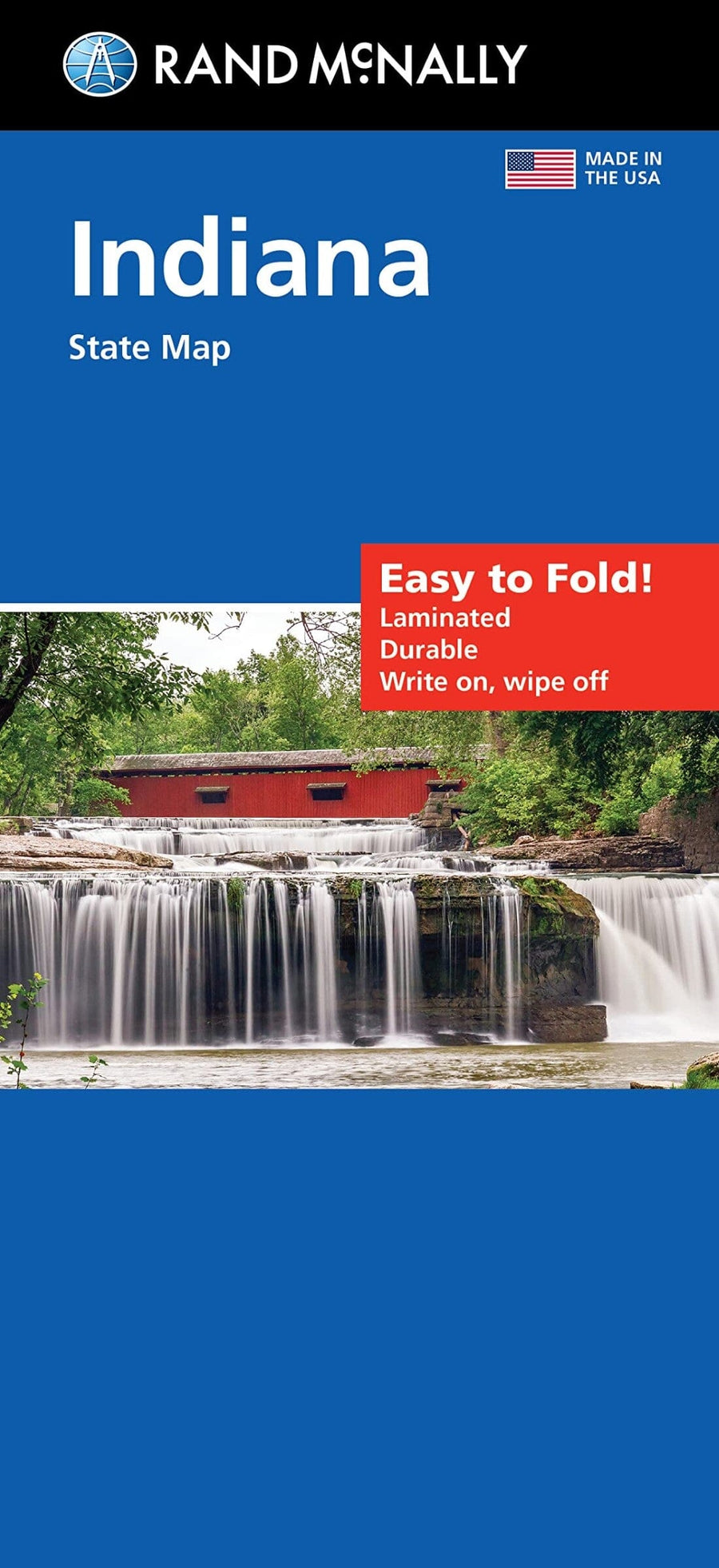 Indiana, Easy to Fold State Map | Rand McNally carte pliée 