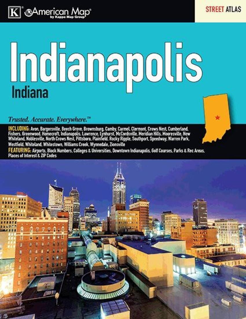 Indianapolis, IN, Street Atlas by Kappa Map Group