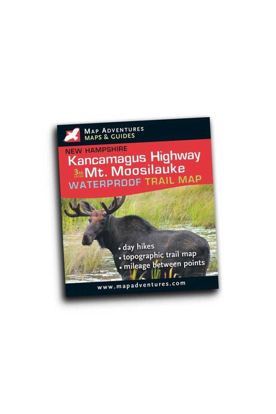 Kancamagus Highway & Mt. Moosilauke Hiking and Biking | Map Adventures carte pliée 