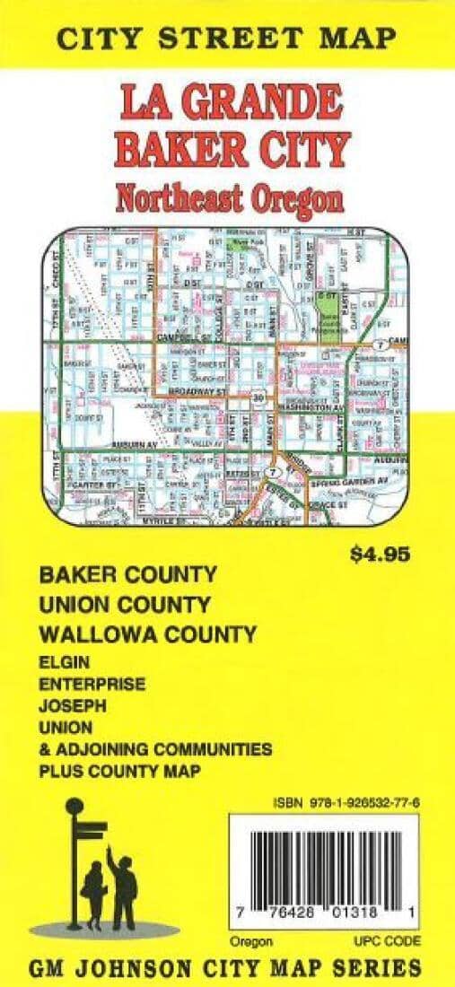 La Grande - Baker City and Northeast Oregon | GM Johnson Road Map 