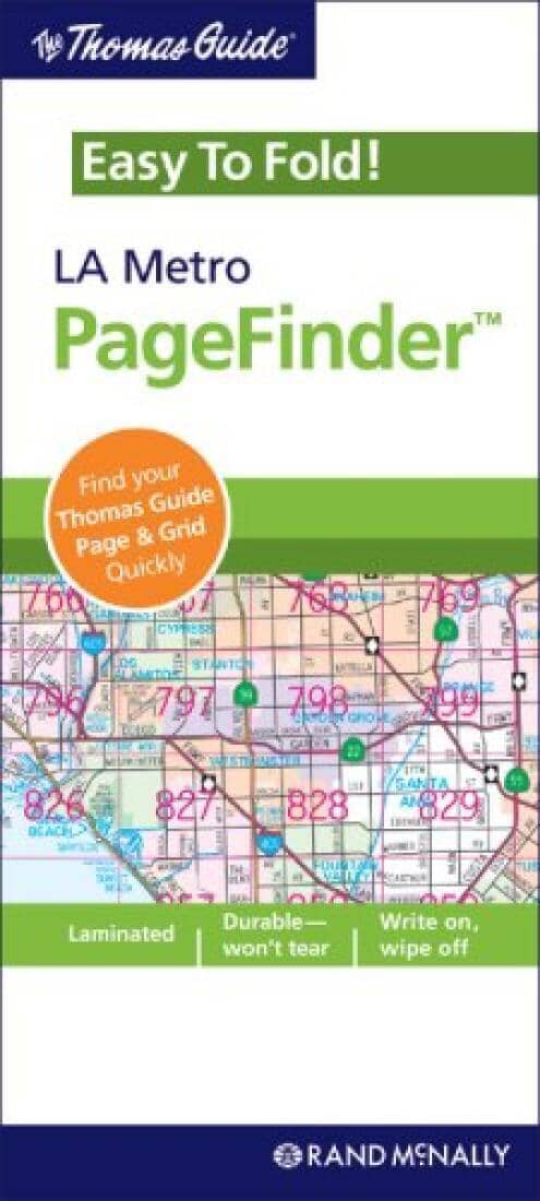 La Metro Pagefinder : Easy To Fold! : The Thomas Guide | Rand McNally Road Map 
