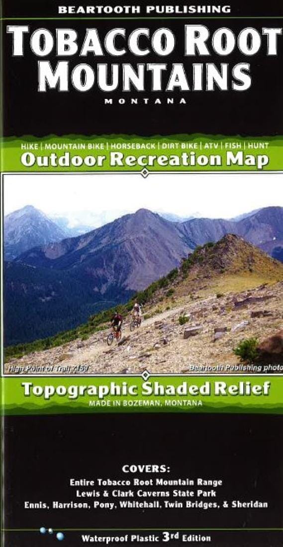 Tobacco Root Mountains - Montana | Beartooth Publishing Hiking Map 