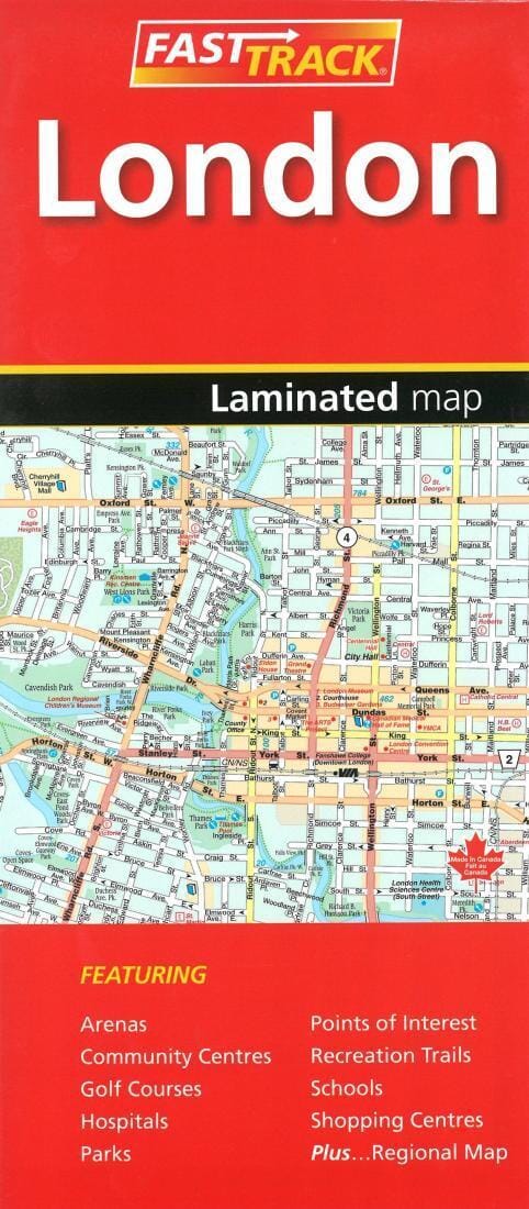 London - Ontario | Canadian Cartographics Corporation Road Map 