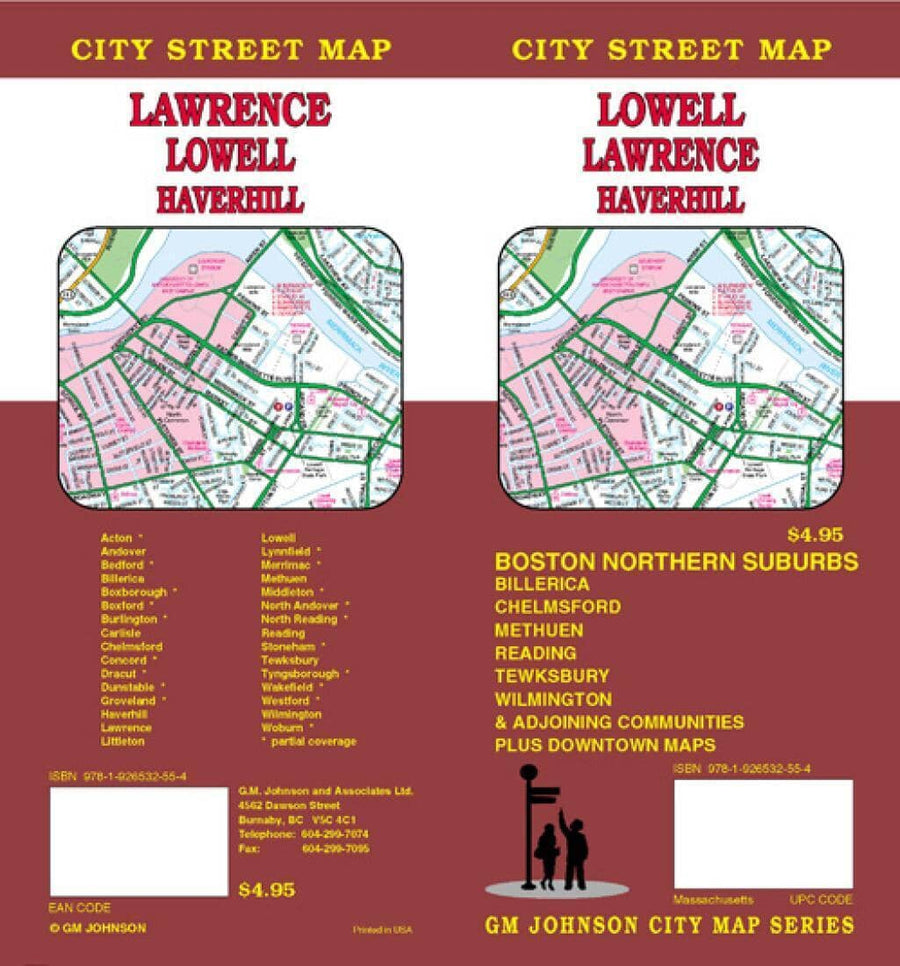 Lowell - Lawrence and Haverhill - Massachusetts | GM Johnson Road Map 