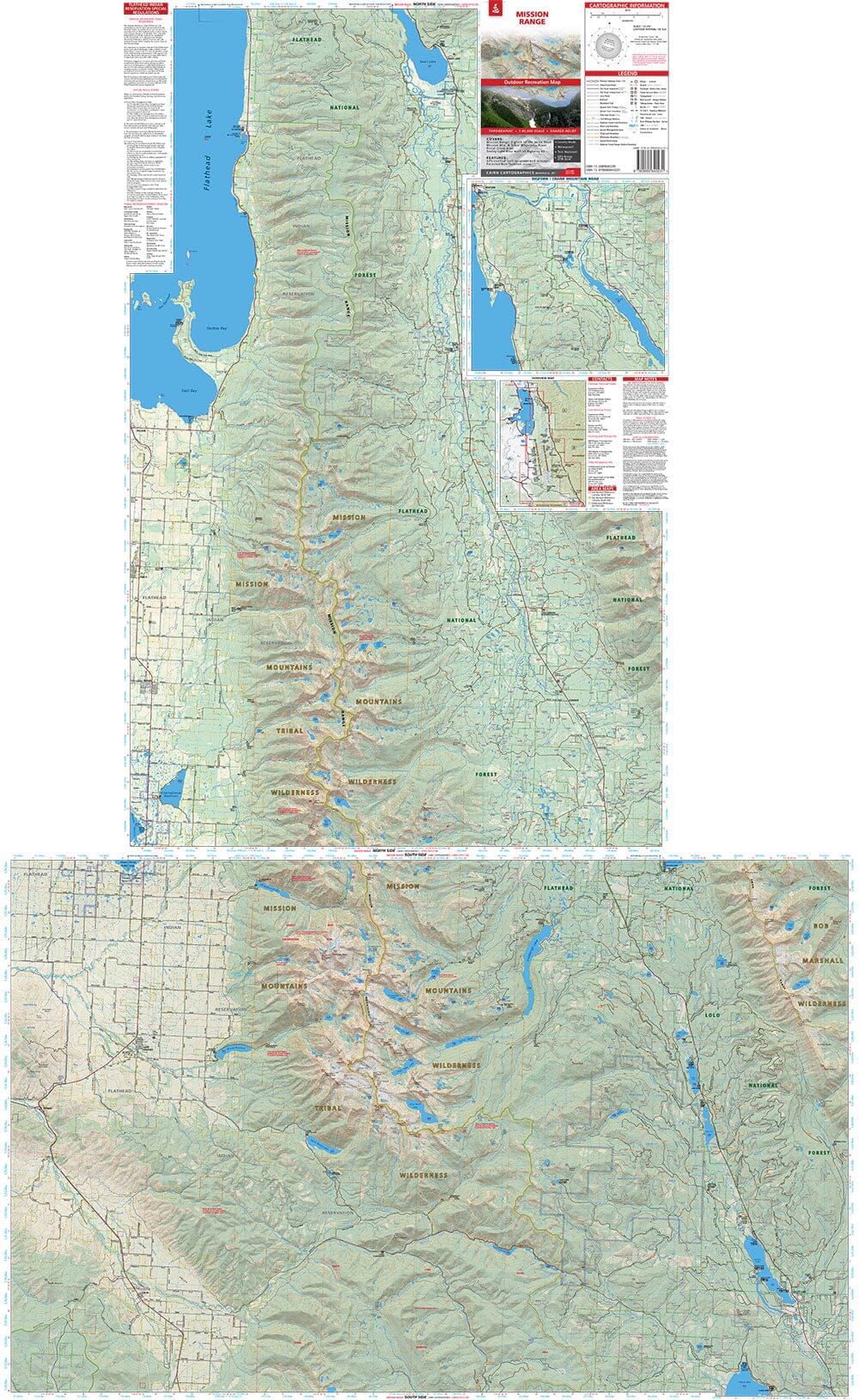 Mission Range (Montana) | Cairn Cartographics carte pliée Cairn Cartographics 