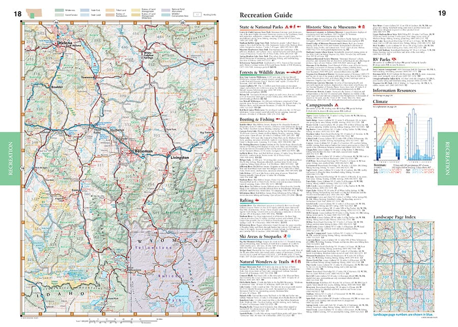Montana Road and Recreation Atlas | Benchmark Maps atlas Benchmark Maps 