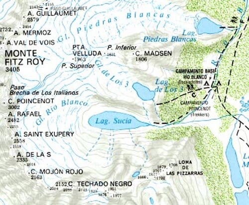 Monte Fitz Roy, Cerro Torre et Lago Del Desierto | Zagier y Urruty carte pliée Zagier y Urruty 