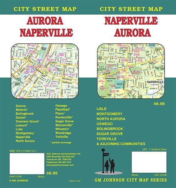 Naperville and Aurora - Illinois | GM Johnson Road Map 