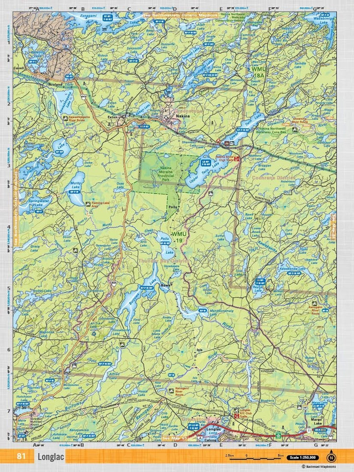 Nord-Est de l'Ontario MapBook | Backroads Mapbooks atlas Backroads Mapbooks 