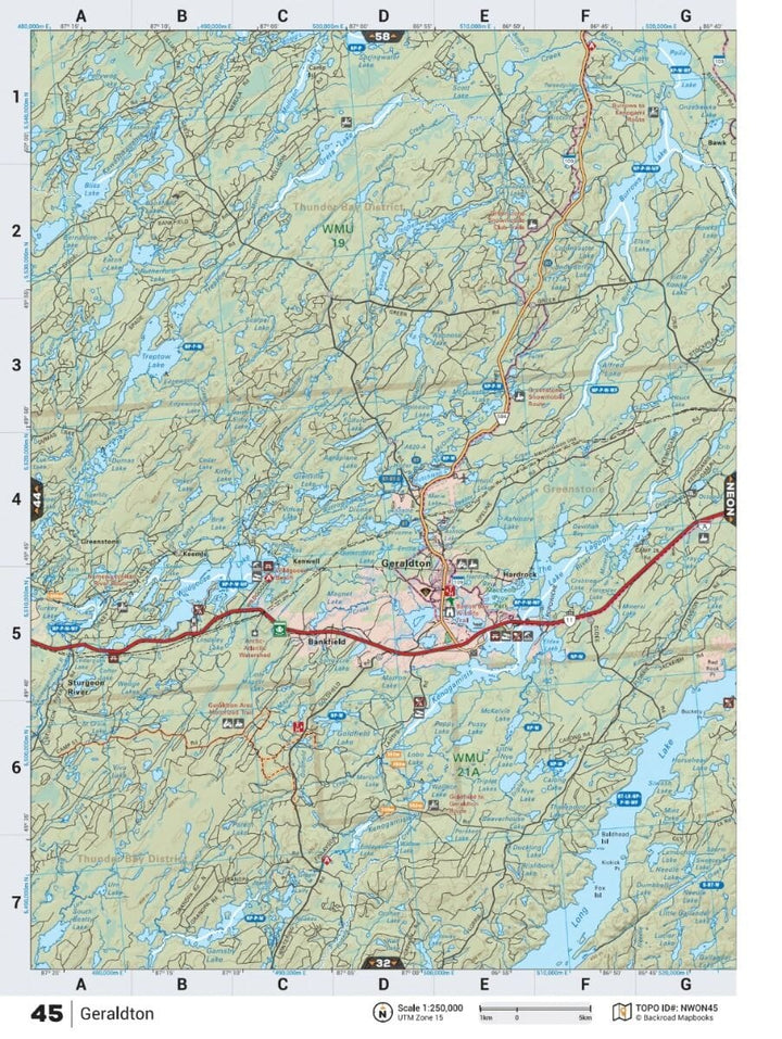 Nord-ouest de l'Ontario MapBook | Backroads Mapbooks atlas Backroads Mapbooks 