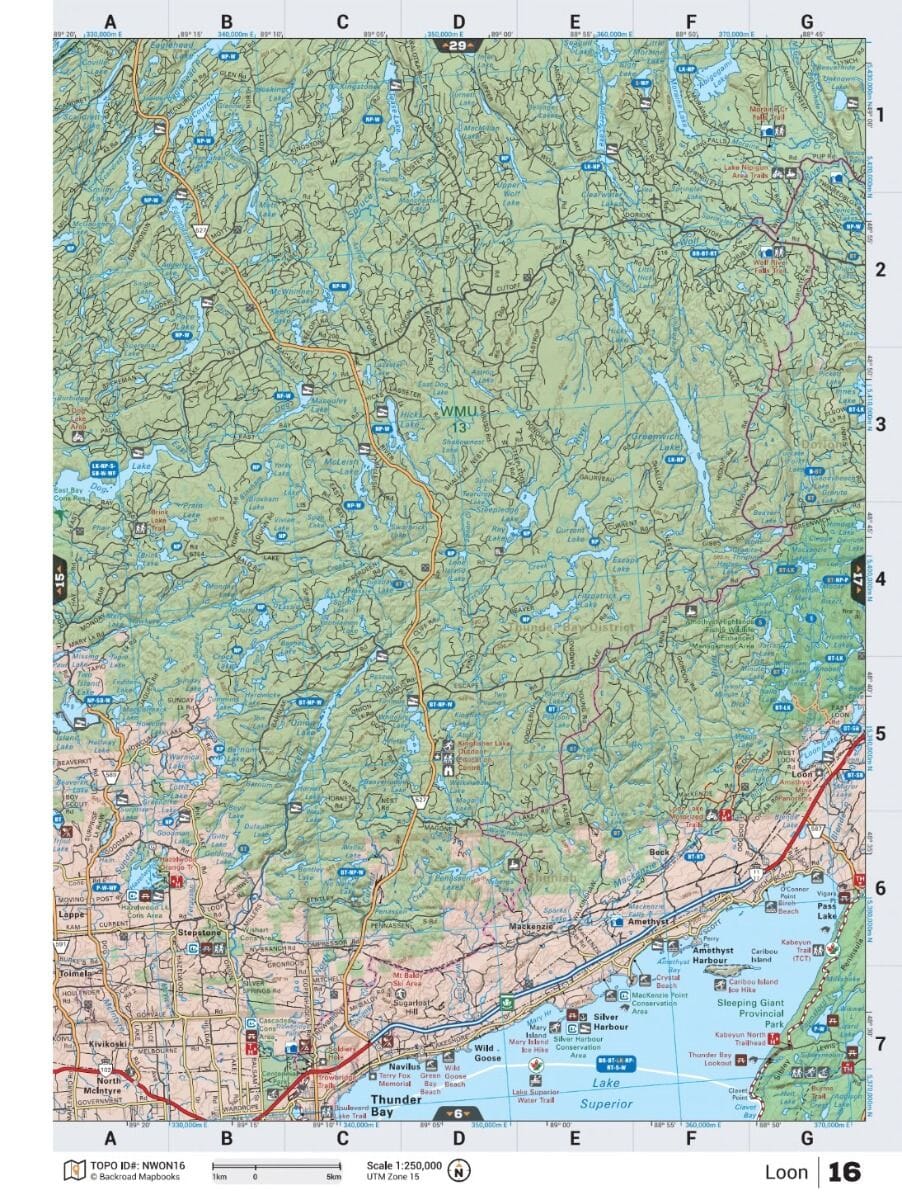 Nord-ouest de l'Ontario MapBook | Backroads Mapbooks atlas Backroads Mapbooks 
