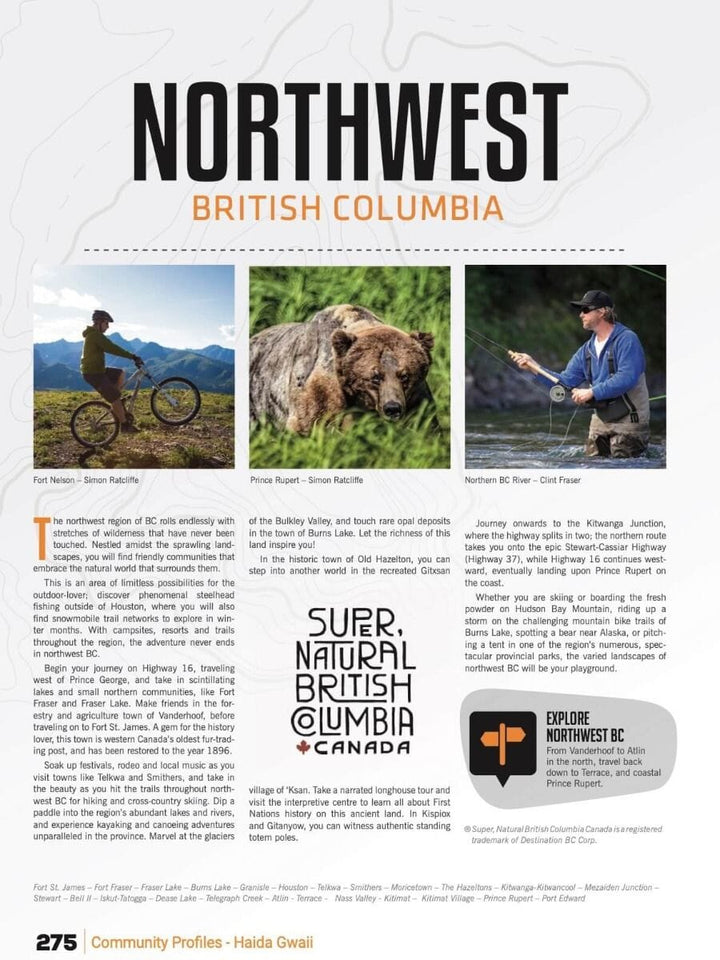 Northern British Columbia MapBook | Backroads Mapbooks atlas Backroads Mapbooks 