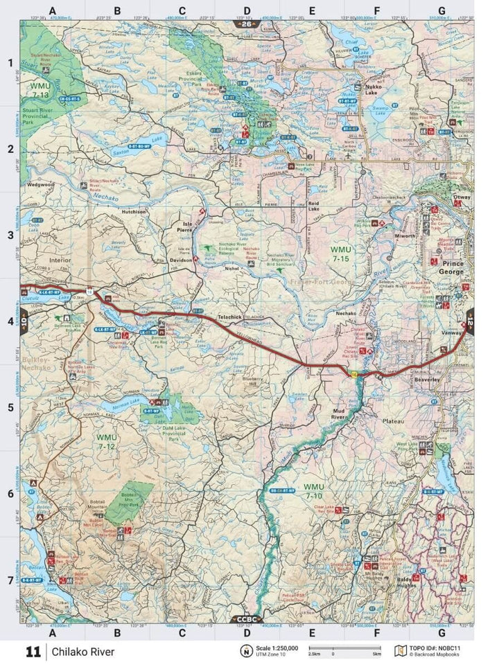 Northern British Columbia MapBook | Backroads Mapbooks atlas Backroads Mapbooks 