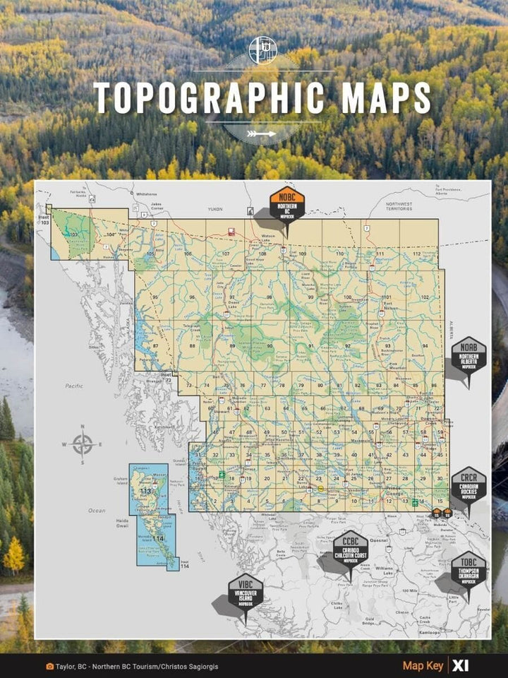 Northern British Columbia MapBook | Backroads Mapbooks atlas Backroads Mapbooks 