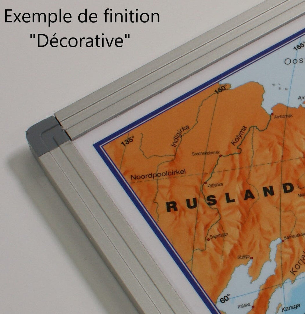 Panneau magnétique (en anglais) - Monde politique - 136 x 100 cm | Maps International panneau magnétique Maps International 