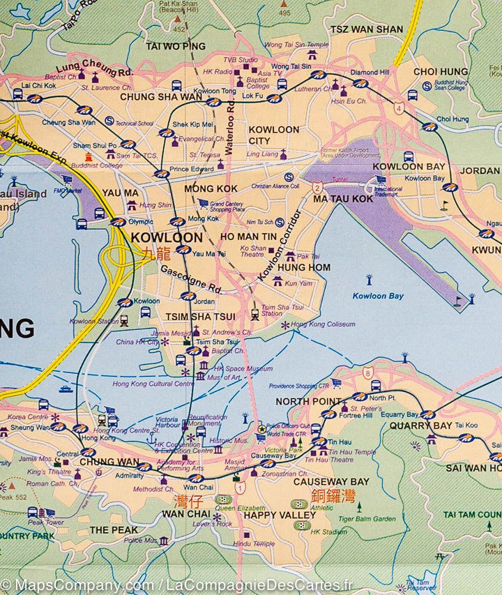 Plan de Hong Kong et de sa Region | ITM carte pliée ITM 