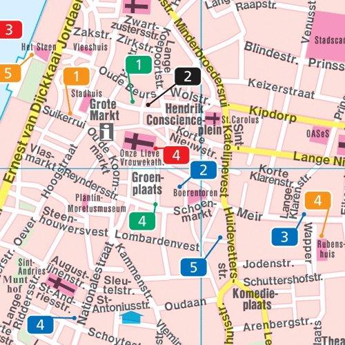 Plan de poche - Anvers, Bruges, Gand | Freytag & Berndt carte pliée Freytag & Berndt 