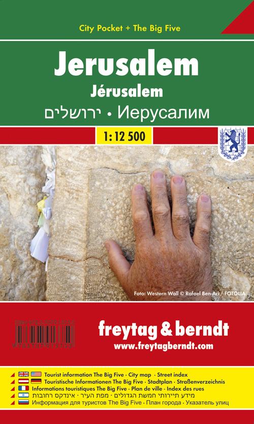 Plan de poche - Jérusalem | Freytag & Berndt carte pliée Freytag & Berndt 