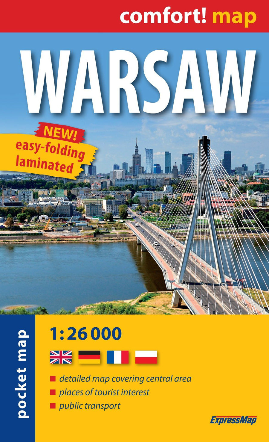 Plan de poche plastifié - Varsovie mini | Express Map carte pliée Express Map 