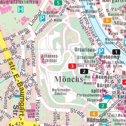 Plan de poche - Salzbourg (Autriche) | Freytag & Berndt carte pliée Freytag & Berndt 