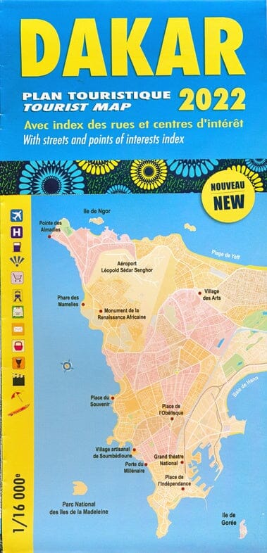 Plan de ville - Dakar & environs | Laure Kane carte pliée Laure Kane 
