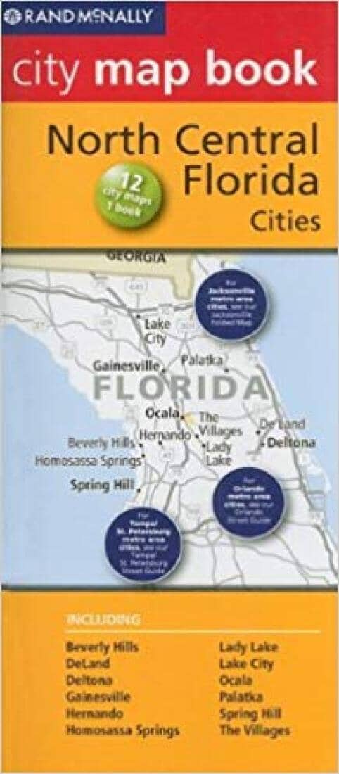 North Central Florida City Map Book | Rand McNally Atlas 