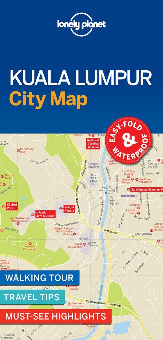 Plan de ville (en anglais) - Kuala Lumpur | Lonely Planet carte pliée Lonely Planet 