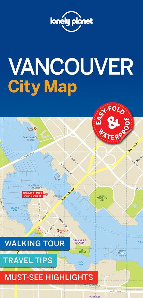 Plan de ville (en anglais) - Vancouver | Lonely Planet carte pliée Lonely Planet 