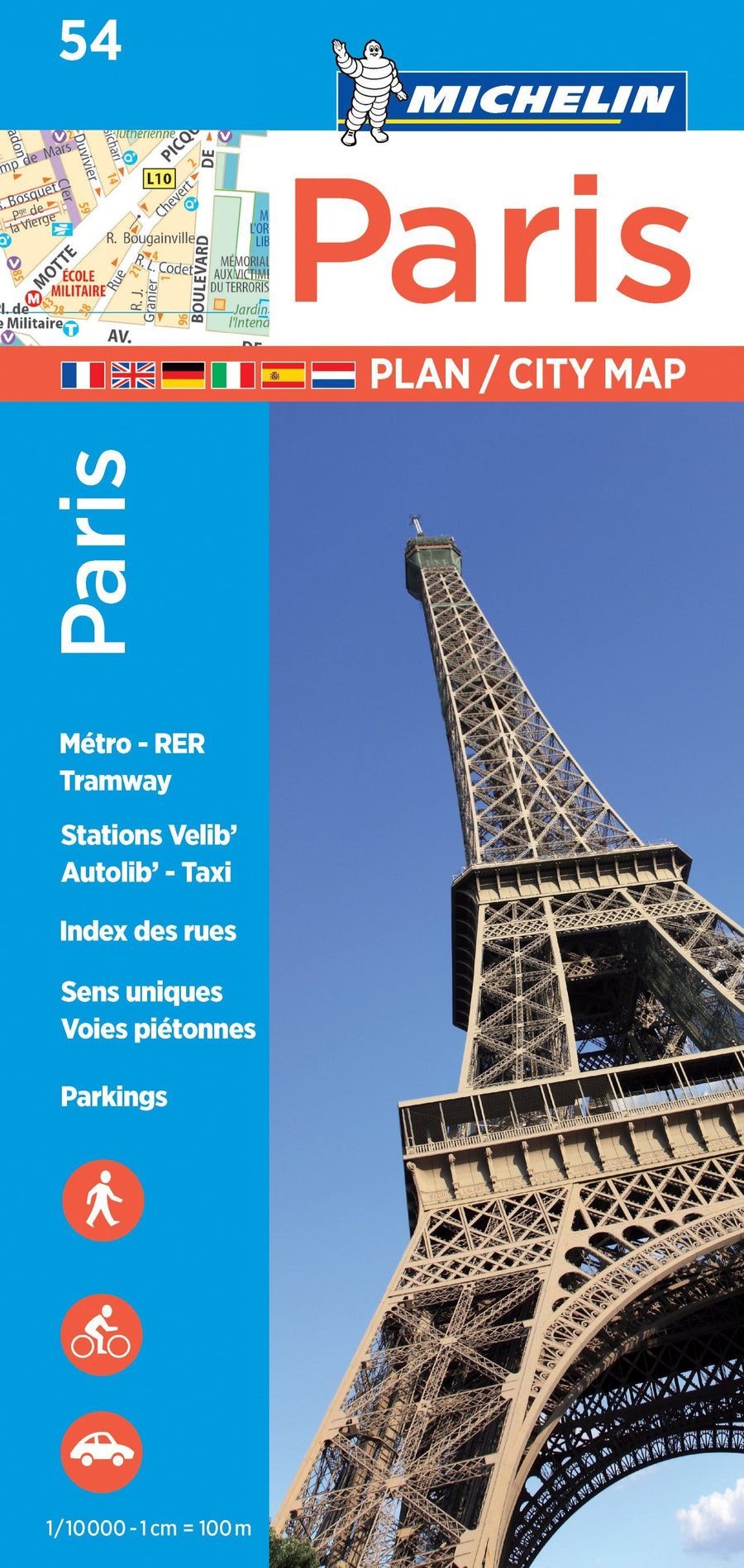 Plan de ville - Paris | Michelin carte pliée Michelin 