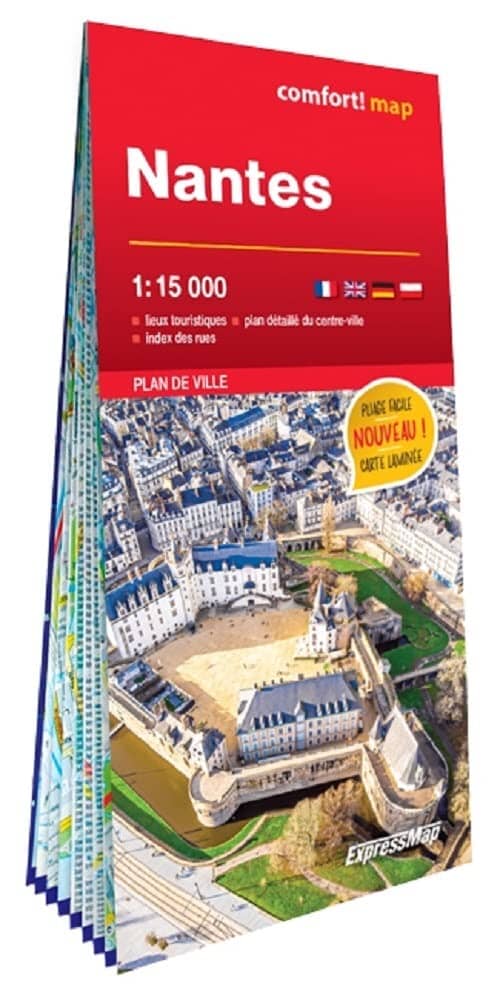 Plan de ville plastifié - Nantes | Express Map carte pliée Express Map 