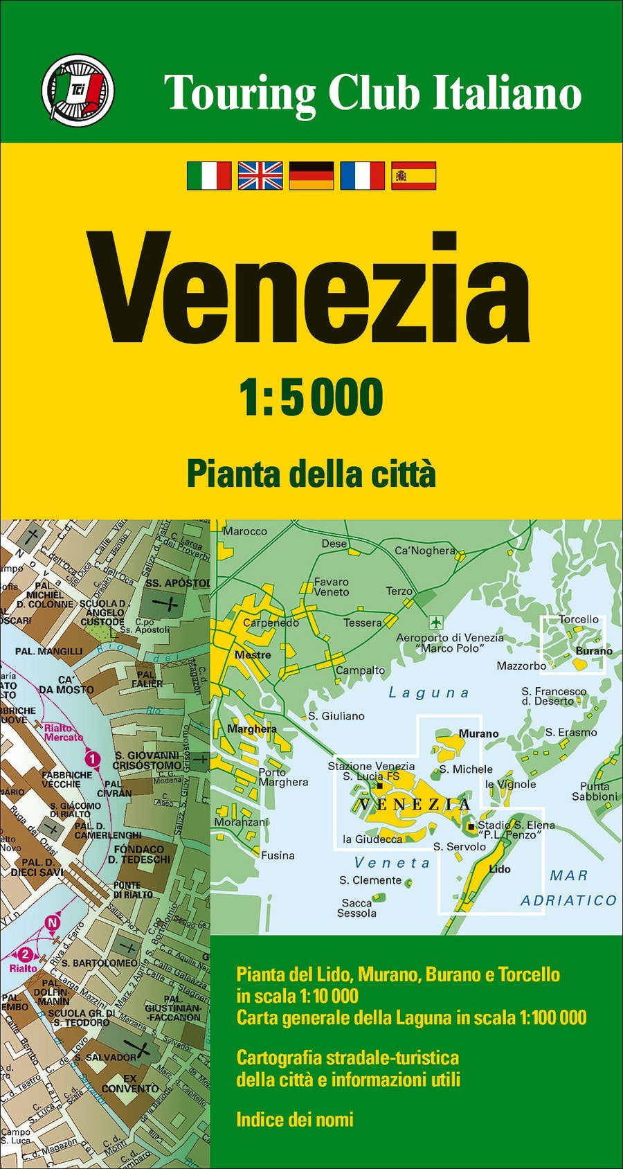 Plan de ville - Venise | Touring Club Italiano carte pliée Touring 