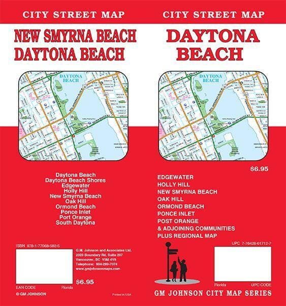 Daytona Beach Street Map | GM Johnson Road Map 