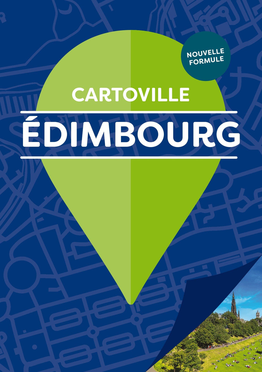 Plan détaillé d'Edimbourg (Ecosse) | Cartoville carte pliée Gallimard 
