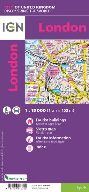 Plan détaillé - Londres | IGN carte pliée IGN 