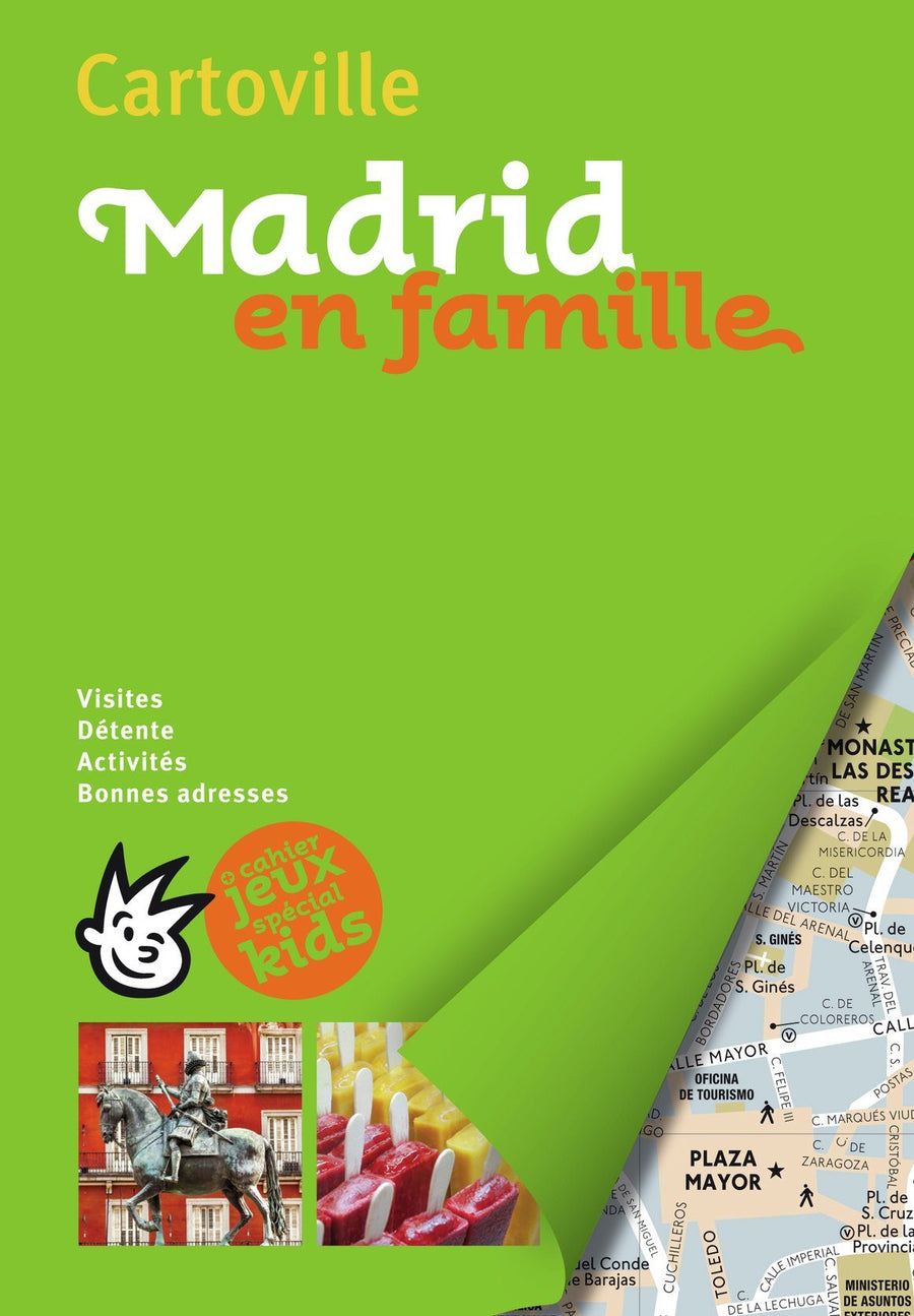 Plan détaillé - Madrid en famille | Cartoville carte pliée Gallimard 