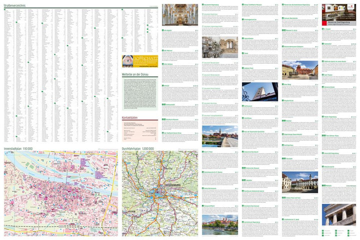 Plan détaillé - Ratisbonne / Regensburg (Bavière) | Freytag & Berndt carte pliée Freytag & Berndt 