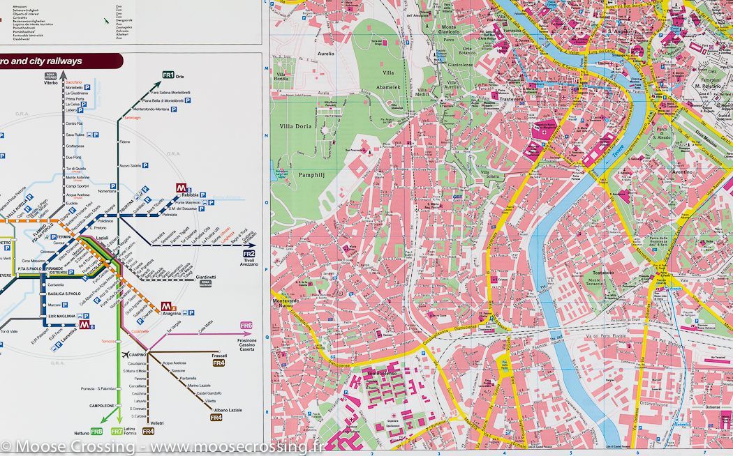 Plan détaillé - Rome (Italie) | Freytag & Berndt carte pliée Freytag & Berndt 