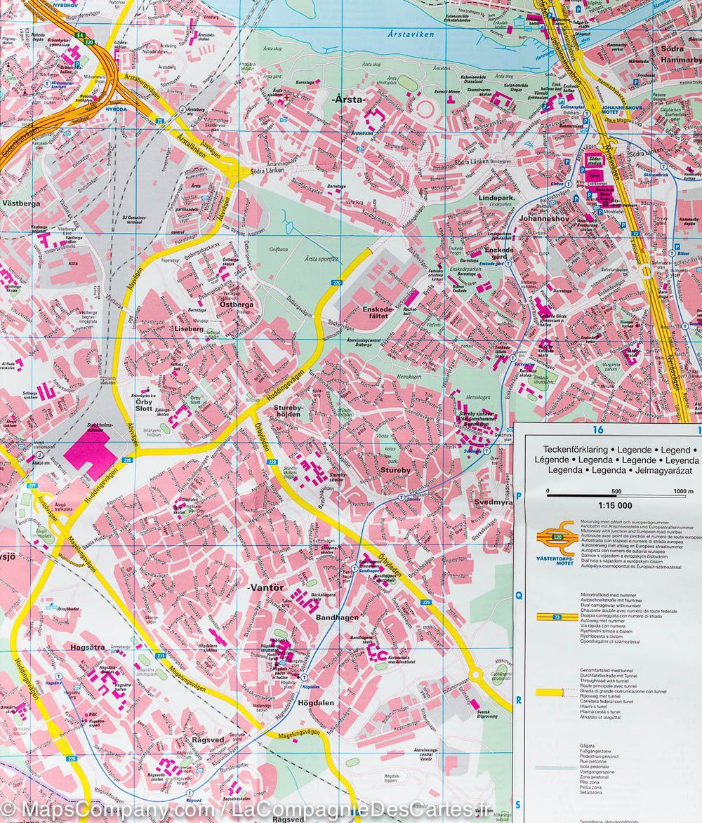 Plan détaillé - Stockholm (Suède) | Freytag & Berndt carte pliée Freytag & Berndt 