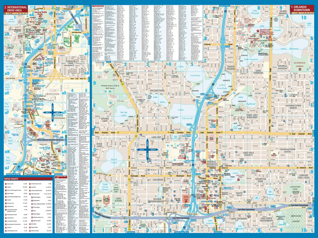 Plan plastifié - Orlando | Borch Map carte pliée Borch Map 
