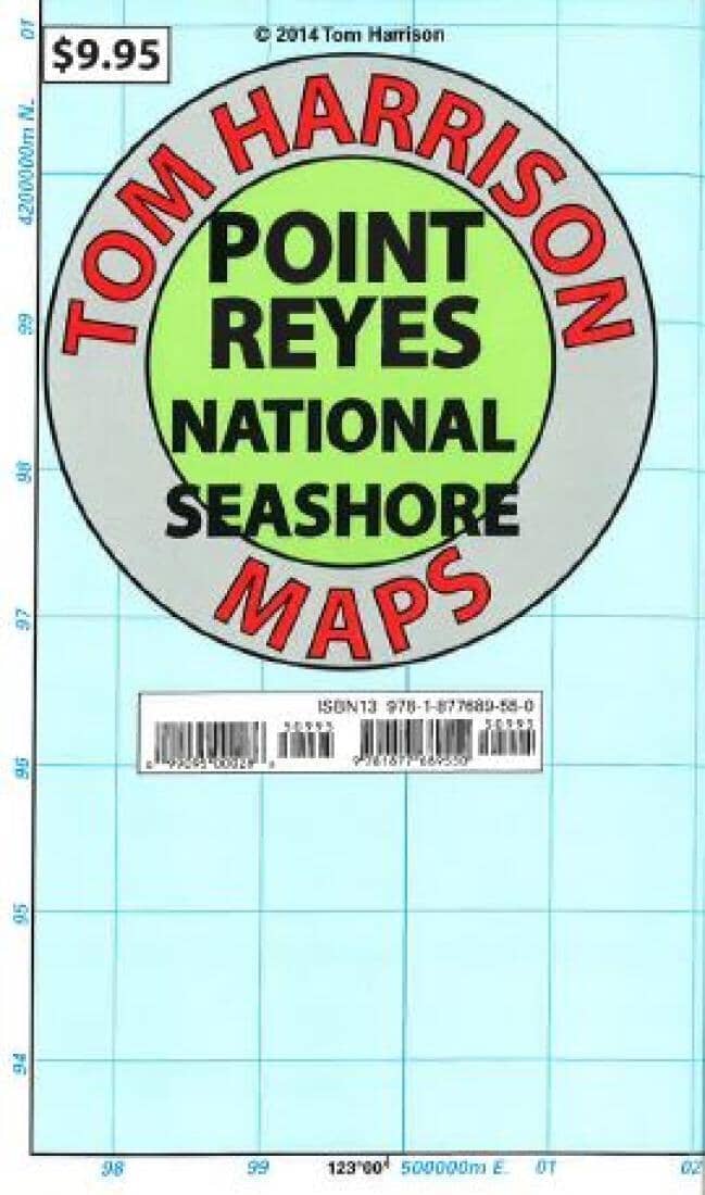 Point Reyes National Seashore, California by Tom Harrison Maps