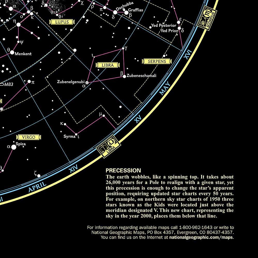 即決アンティーク、天球図、天文、Astronomy星図、天体観測1886
