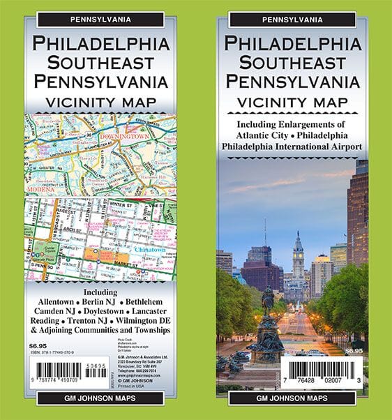 Philadelphia & SE PA Regional | GM Johnson carte pliée 